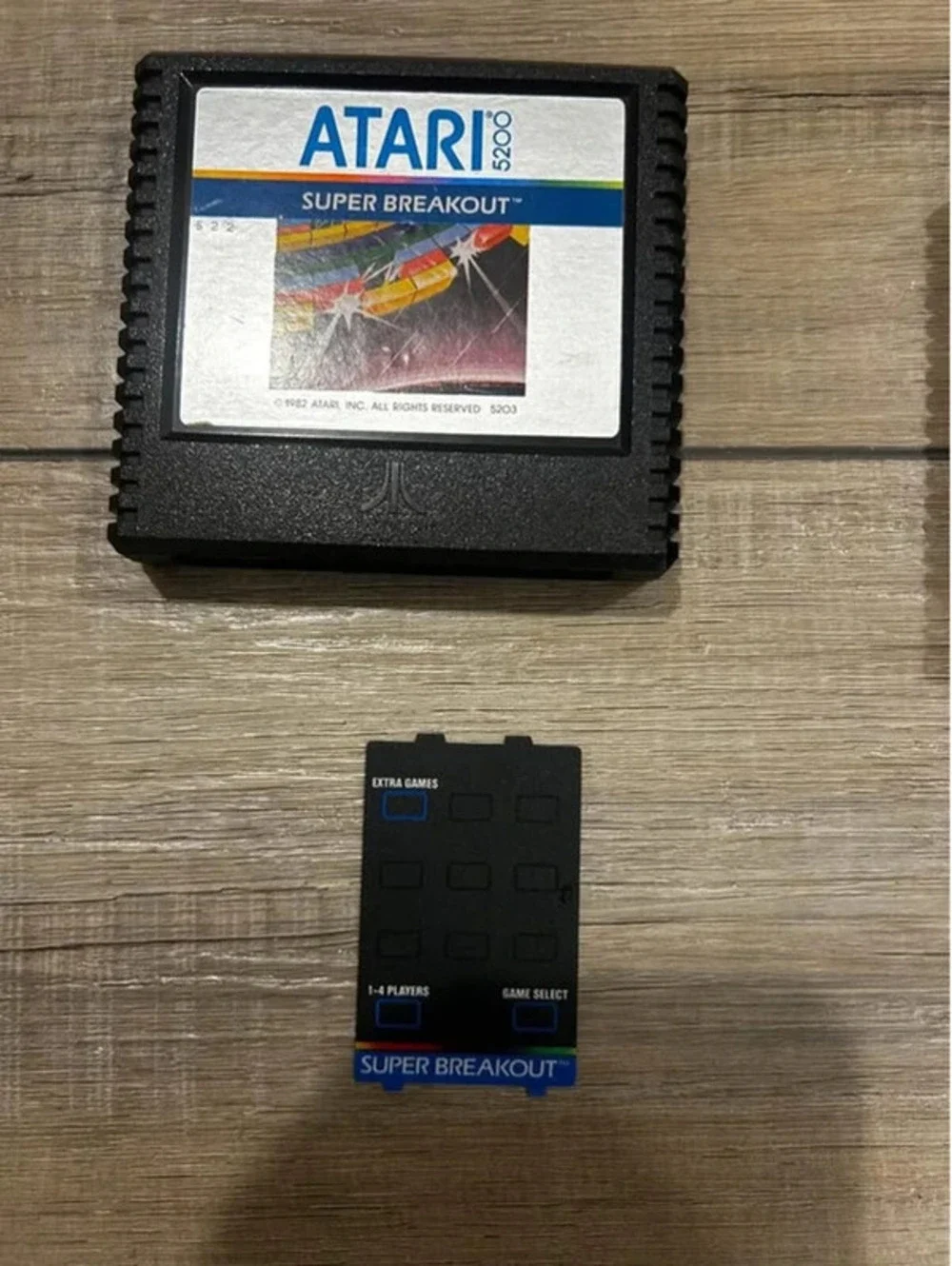 Atari 5200 Games Lot Overlays Pac-Man Galaxian Defender Centipede Super Breakout